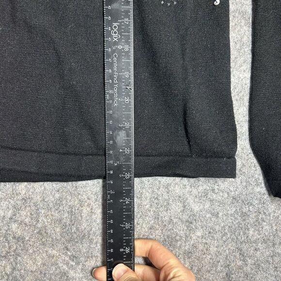 Jack B Quick Ugly Christmas Sweater Womens XL Beaded Ornament Holidays Cardigan - Picture 5 of 8